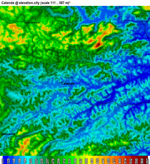 Zoom OUT 2x Catende, Brazil elevation map