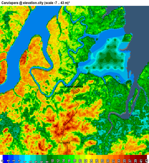 Zoom OUT 2x Carutapera, Brazil elevation map