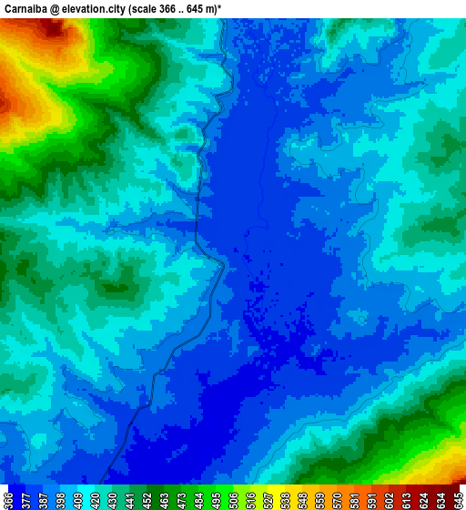 Zoom OUT 2x Carnaíba, Brazil elevation map