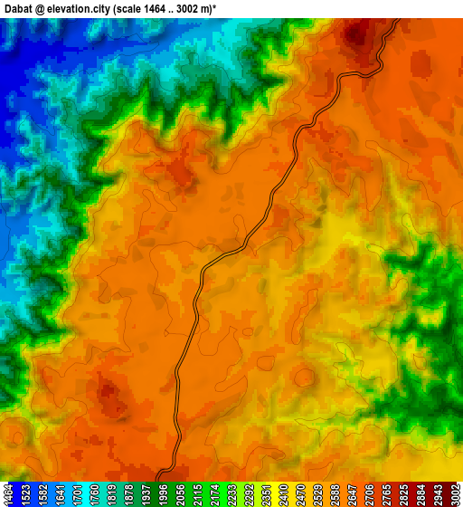 Zoom OUT 2x Dabat, Ethiopia elevation map