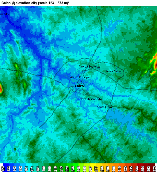 Zoom OUT 2x Caicó, Brazil elevation map