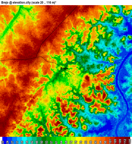 Zoom OUT 2x Brejo, Brazil elevation map