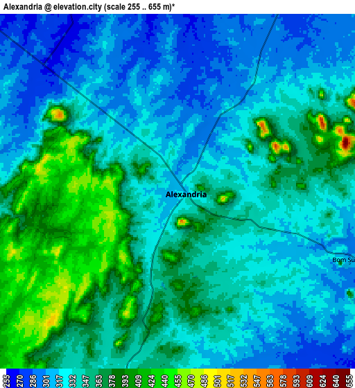 Zoom OUT 2x Alexandria, Brazil elevation map