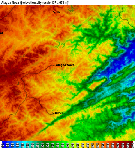 Zoom OUT 2x Alagoa Nova, Brazil elevation map