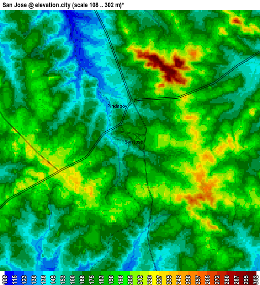 Zoom OUT 2x San José, Argentina elevation map