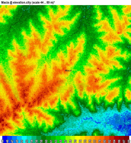 Zoom OUT 2x Maciá, Argentina elevation map