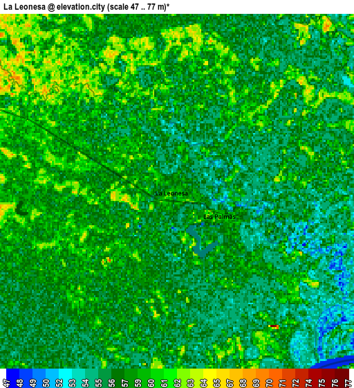 Zoom OUT 2x La Leonesa, Argentina elevation map