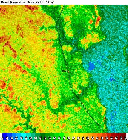 Zoom OUT 2x Basail, Argentina elevation map