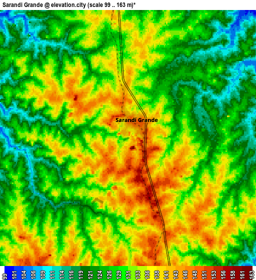 Zoom OUT 2x Sarandí Grande, Uruguay elevation map