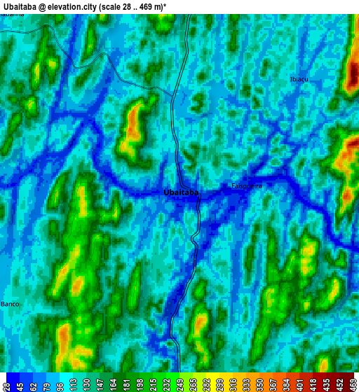 Zoom OUT 2x Ubaitaba, Brazil elevation map