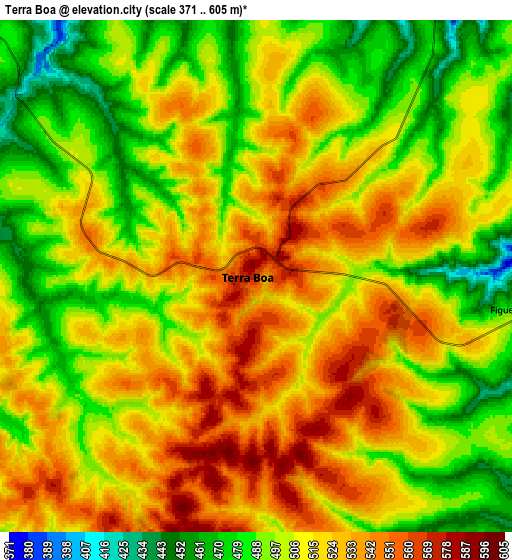 Zoom OUT 2x Terra Boa, Brazil elevation map
