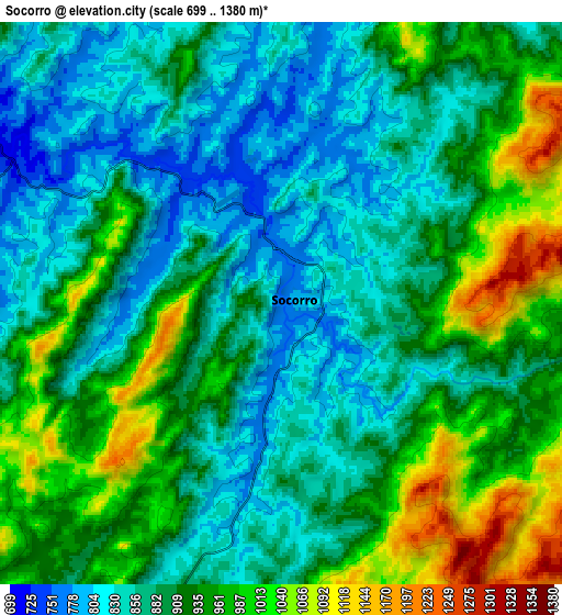 Zoom OUT 2x Socorro, Brazil elevation map