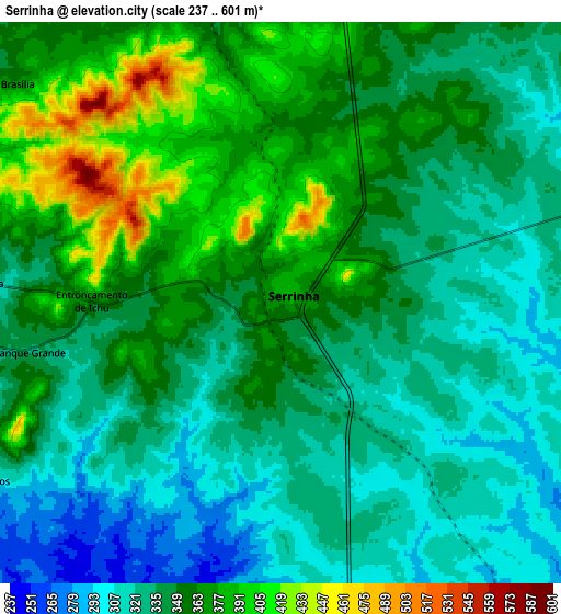 Zoom OUT 2x Serrinha, Brazil elevation map