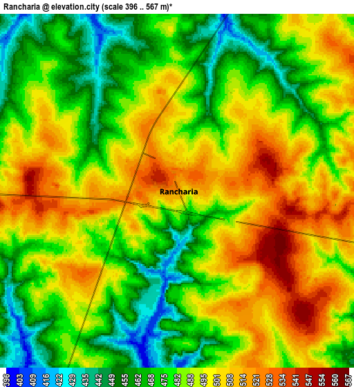 Zoom OUT 2x Rancharia, Brazil elevation map