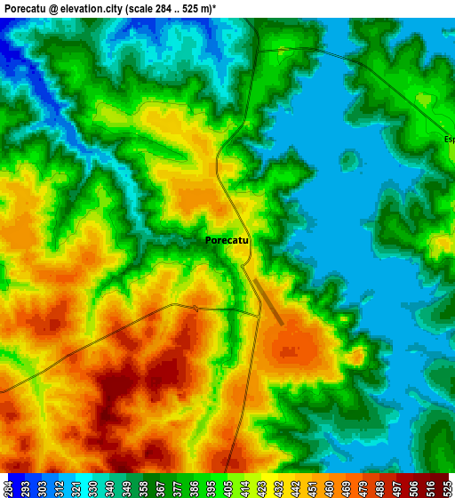 Zoom OUT 2x Porecatu, Brazil elevation map