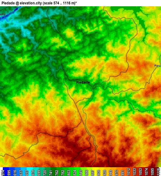 Zoom OUT 2x Piedade, Brazil elevation map