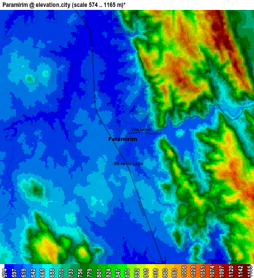 Zoom OUT 2x Paramirim, Brazil elevation map