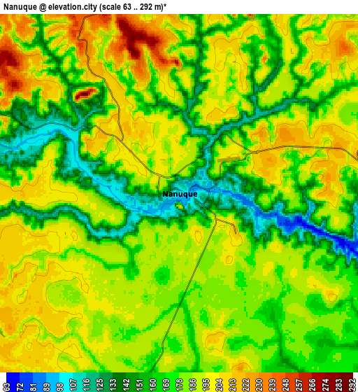 Zoom OUT 2x Nanuque, Brazil elevation map