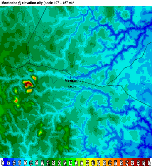 Zoom OUT 2x Montanha, Brazil elevation map