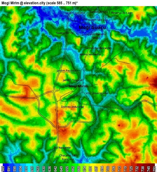 Zoom OUT 2x Mogi Mirim, Brazil elevation map