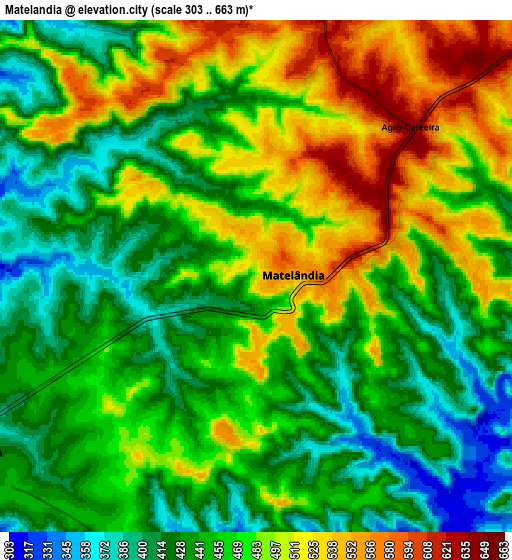 Zoom OUT 2x Matelândia, Brazil elevation map