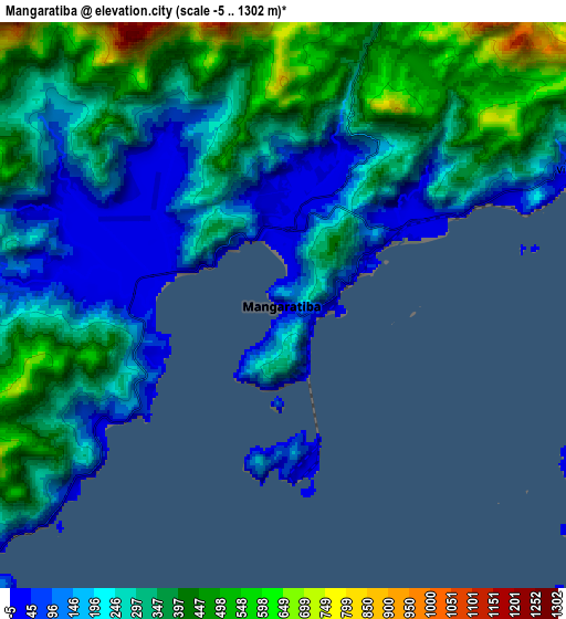 Zoom OUT 2x Mangaratiba, Brazil elevation map