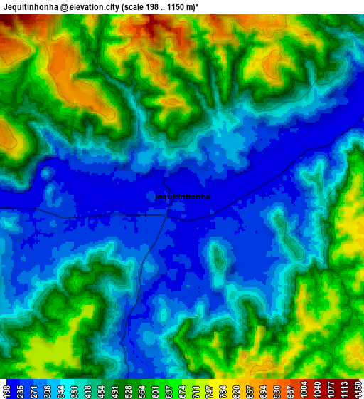 Zoom OUT 2x Jequitinhonha, Brazil elevation map
