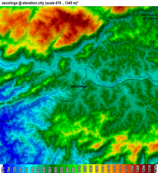 Zoom OUT 2x Jacutinga, Brazil elevation map