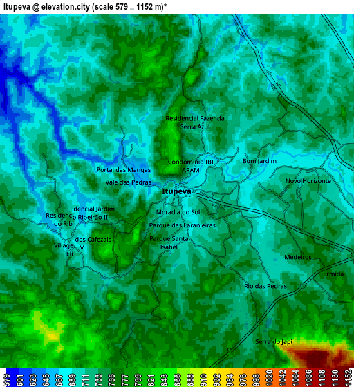 Zoom OUT 2x Itupeva, Brazil elevation map