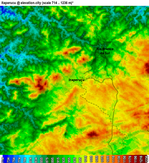 Zoom OUT 2x Itaperuçu, Brazil elevation map