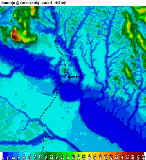 Zoom OUT 2x Itamaraju, Brazil elevation map