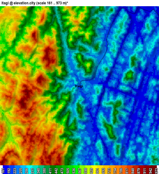 Zoom OUT 2x Itagi, Brazil elevation map