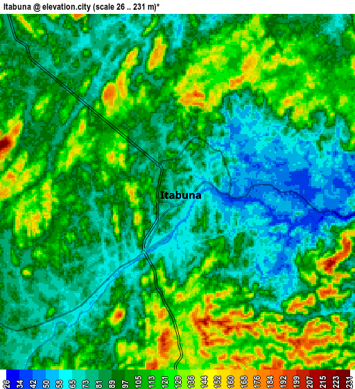 Zoom OUT 2x Itabuna, Brazil elevation map