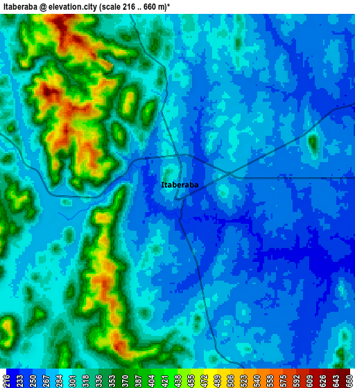 Zoom OUT 2x Itaberaba, Brazil elevation map