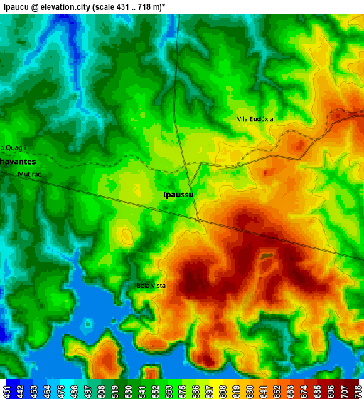 Zoom OUT 2x Ipauçu, Brazil elevation map