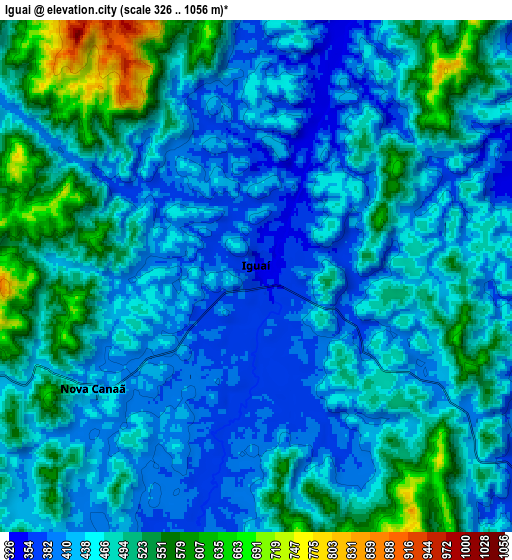 Zoom OUT 2x Iguaí, Brazil elevation map