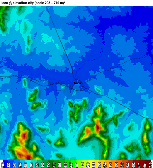 Zoom OUT 2x Iaçu, Brazil elevation map