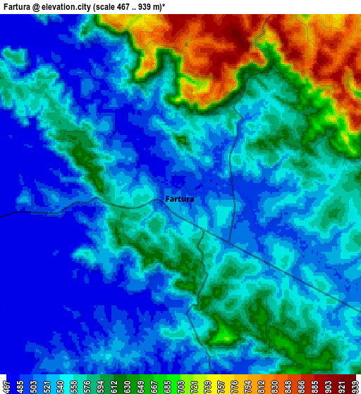 Zoom OUT 2x Fartura, Brazil elevation map