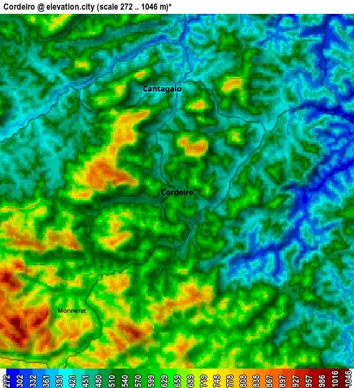 Zoom OUT 2x Cordeiro, Brazil elevation map