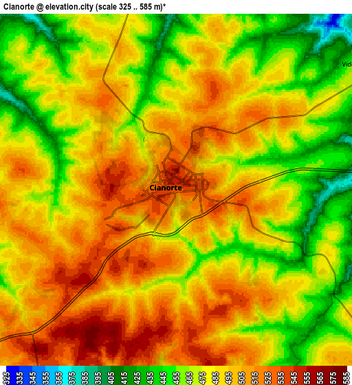 Zoom OUT 2x Cianorte, Brazil elevation map