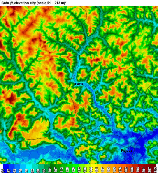 Zoom OUT 2x Catu, Brazil elevation map