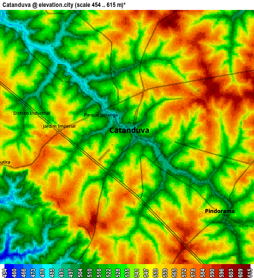 Zoom OUT 2x Catanduva, Brazil elevation map