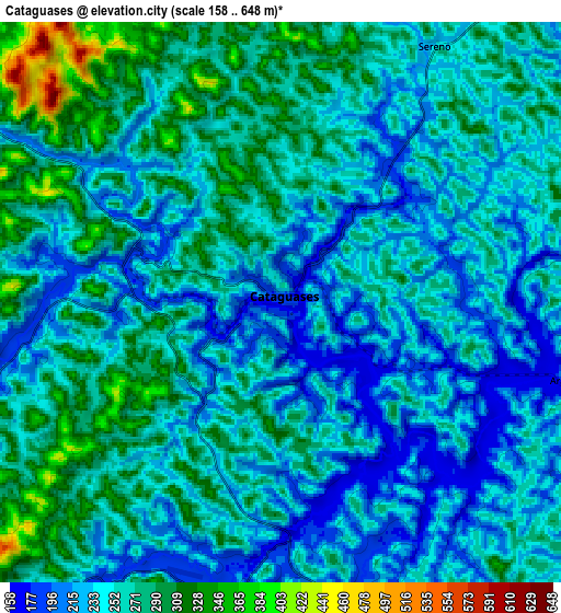 Zoom OUT 2x Cataguases, Brazil elevation map