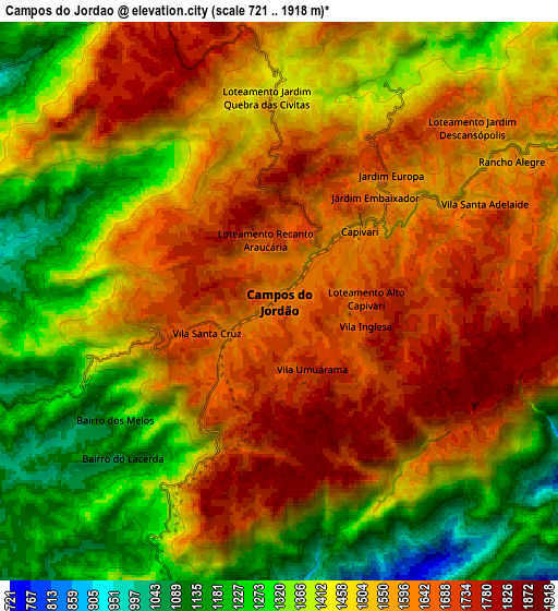 Zoom OUT 2x Campos do Jordão, Brazil elevation map