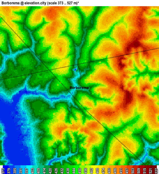 Zoom OUT 2x Borborema, Brazil elevation map