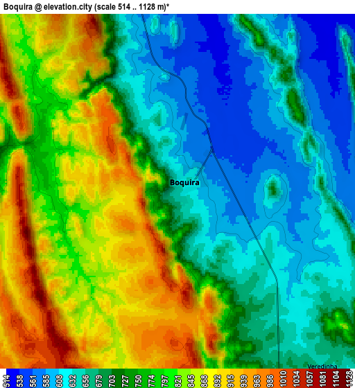Zoom OUT 2x Boquira, Brazil elevation map