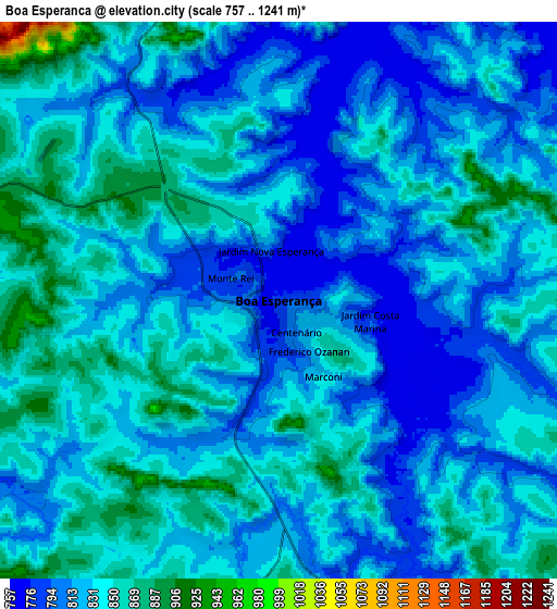 Zoom OUT 2x Boa Esperança, Brazil elevation map