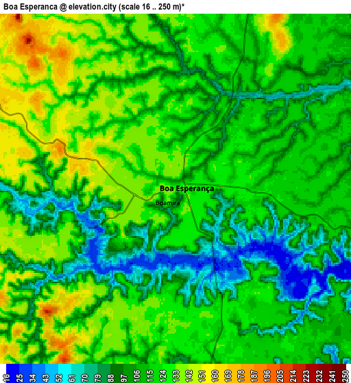 Zoom OUT 2x Boa Esperança, Brazil elevation map