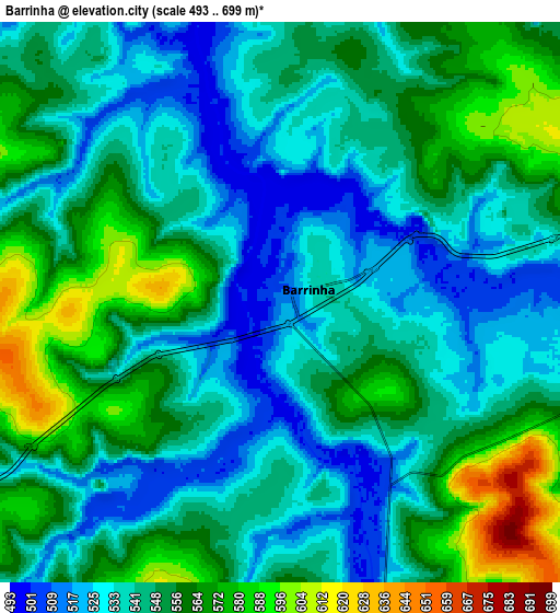 Zoom OUT 2x Barrinha, Brazil elevation map
