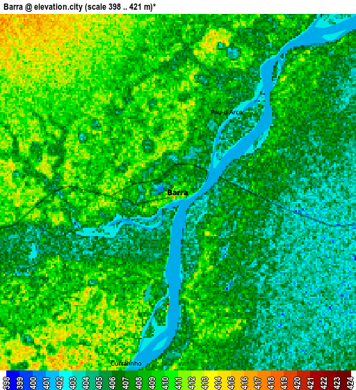 Zoom OUT 2x Barra, Brazil elevation map